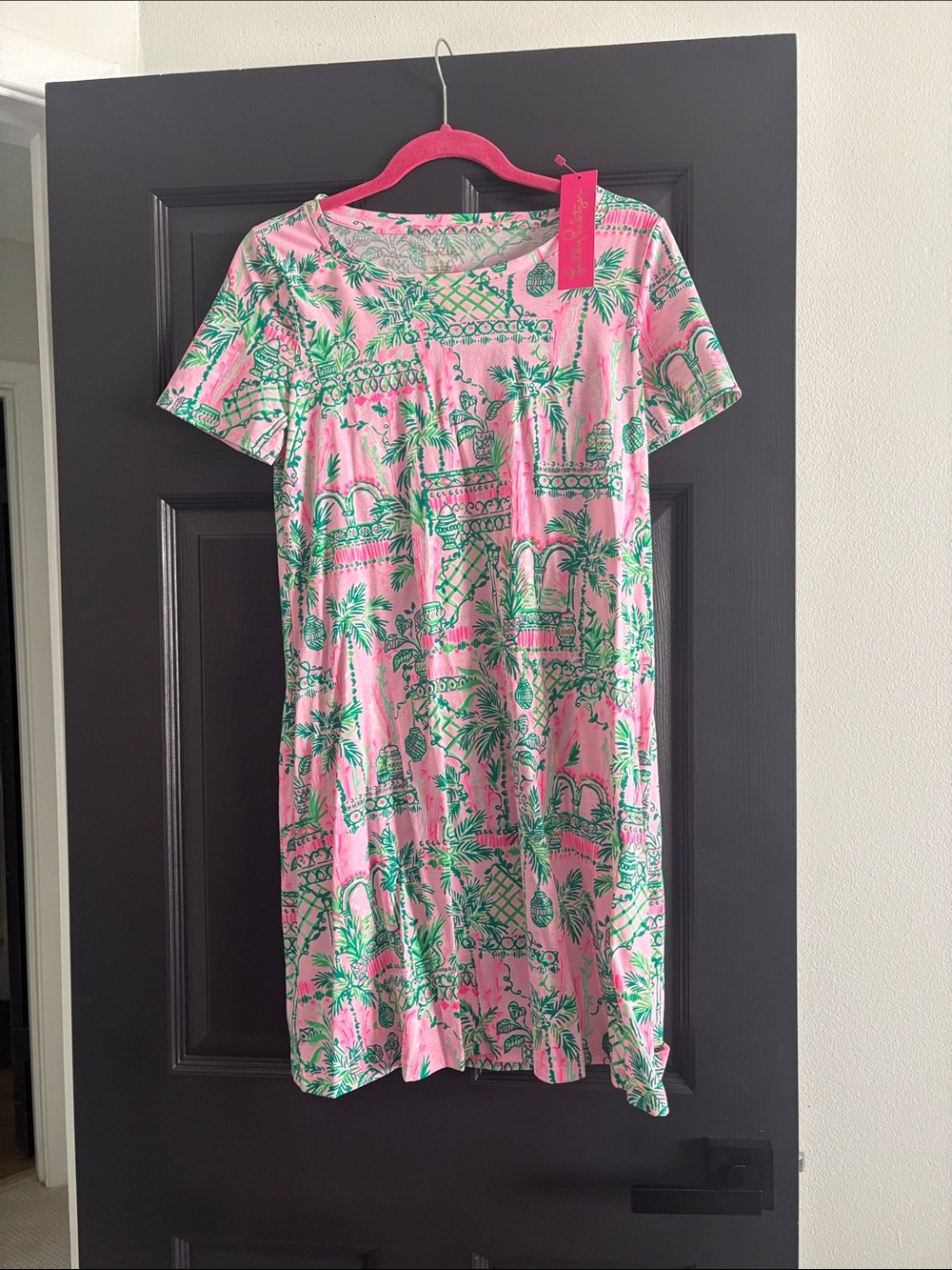 Lilly Pulitzer Pink Tropical Print Mini Dress